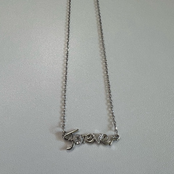 Silver 'Forever' Necklace - Picture 2 of 7